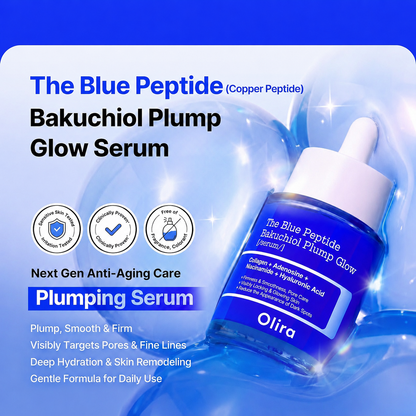 OLIRA The Blue Peptide Plump Glow Serum