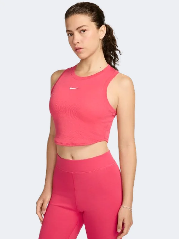 Nike Sportswear Essential Chill Knit Women Lifestyle Tank Aster Pink/Sail relaxed fit tank