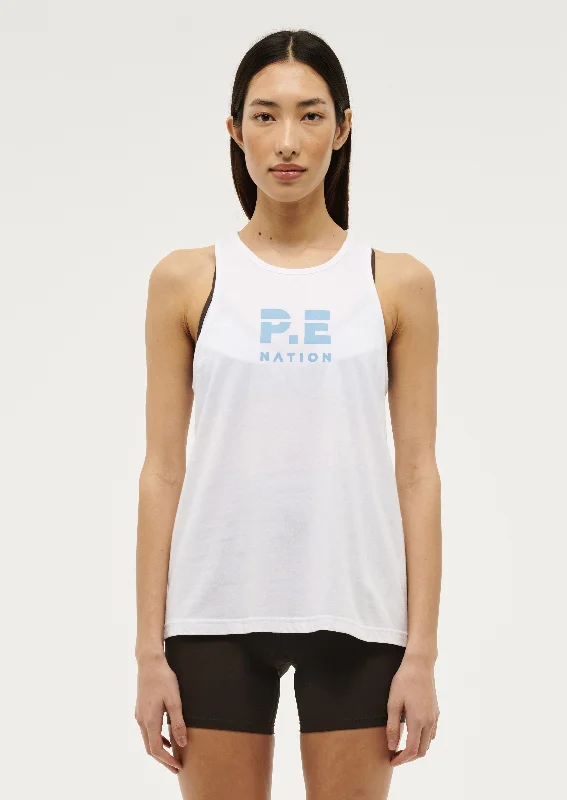 REUNION TANK IN OPTIC WHITE cute tank top