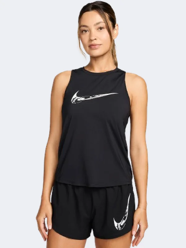 Nike One Swoosh Women Running Tank Black/White seamless tank top