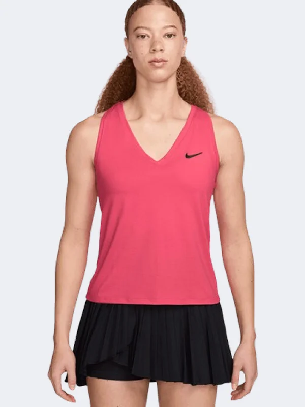 Nike Court Df Victory Women Tennis Tank Aster Pink/Black casual tank top