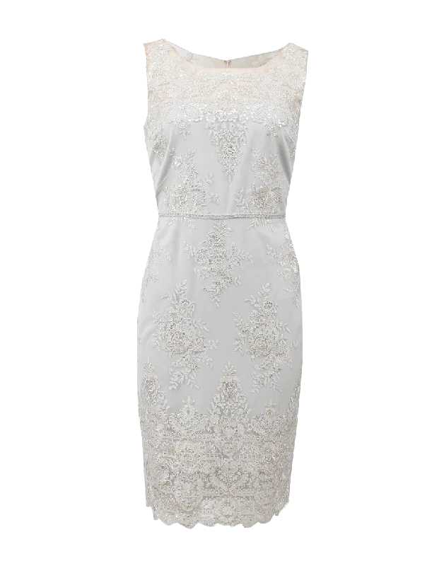 Illusion Neck Lace Cocktail Dress Tunics New arrival