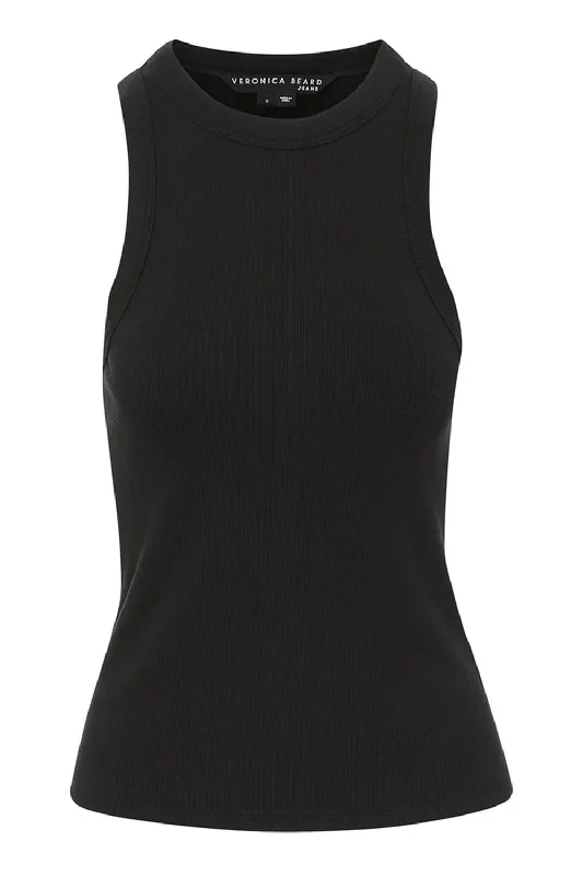 Jordyn Tank - Black cozy tank top