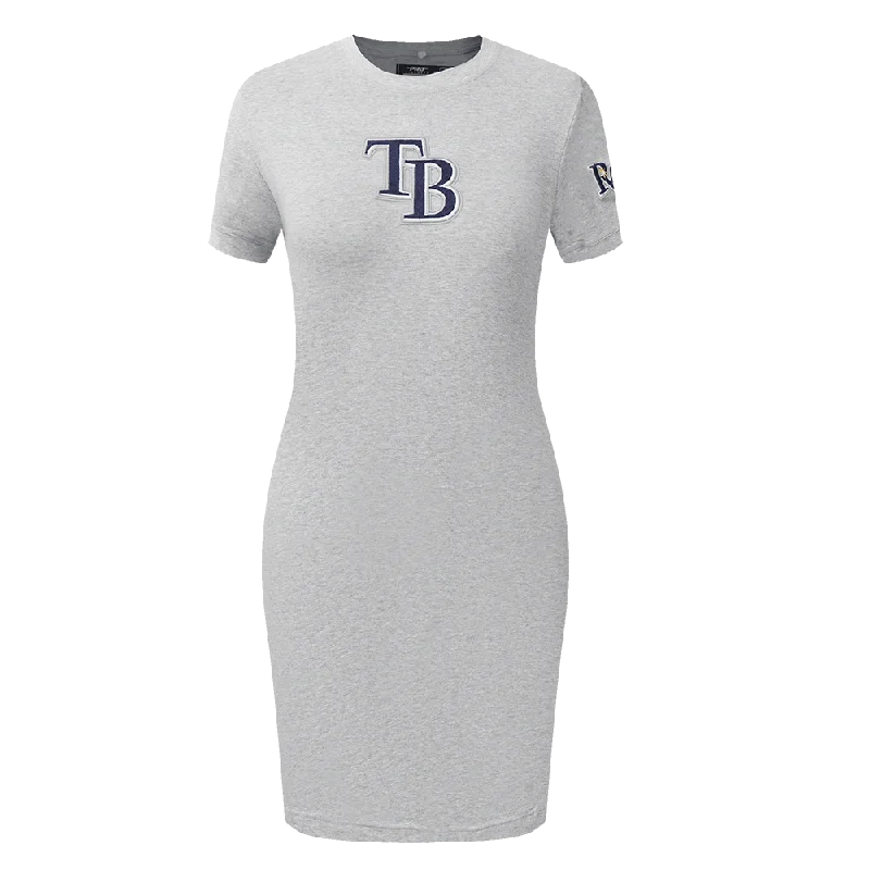 MLB TAMPA BAY RAYS CLASSIC WOMEN'S BODY CON DRESS (HEATHER GREY) Casual Short Summer MLB TAMPA BAY RAYS CLASSIC WOMEN'S BODY CON DRESS (HEATHER GREY) Casual Short Summer
