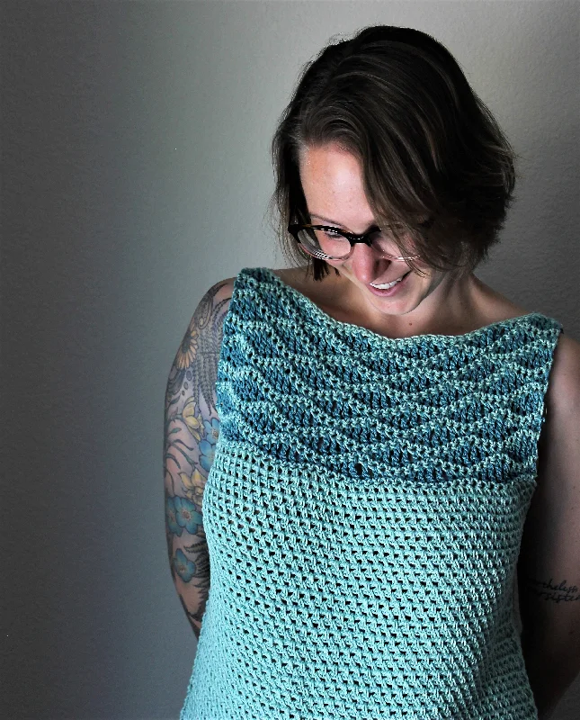 Crochet Kit - Hilo Swell Tank playful tank top