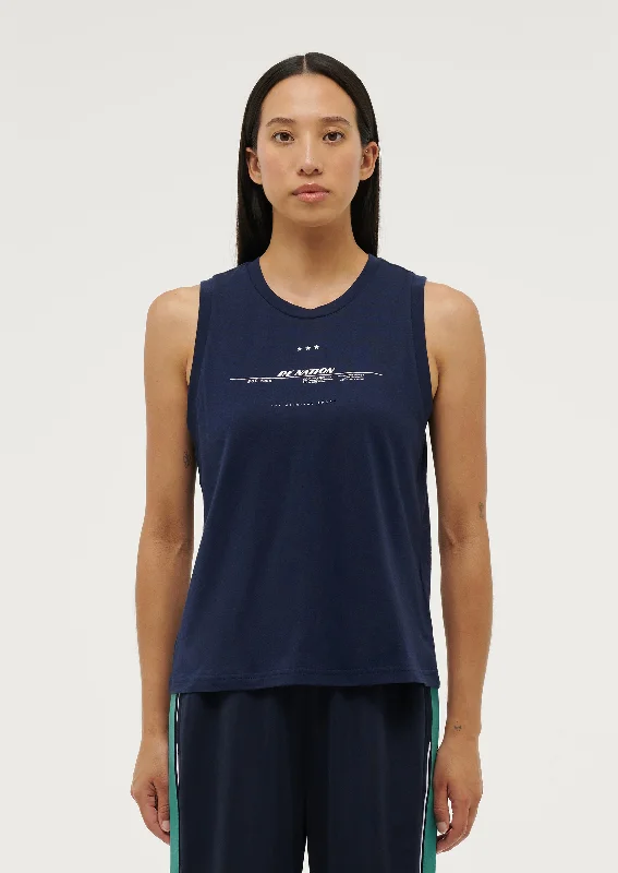 WEST FOURTH TANK IN DARK NAVY seamless tank top