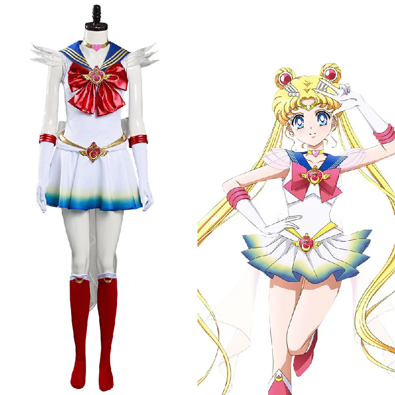 Sailor Moon Eternal Tsukino Usagi Halloween Carnival Costume Cosplay Costume Dress Outfits Turtleneck Neckline Stylish Sailor Moon Eternal Tsukino Usagi Halloween Carnival Costume Cosplay Costume Dress Outfits Turtleneck Neckline Stylish