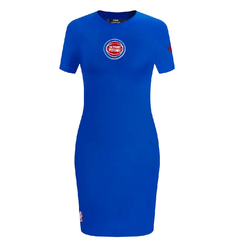 NBA DETROIT PISTONS CLASSIC WOMEN'S BODY CON DRESS (ROYAL BLUE) Tunics Trendy modern NBA DETROIT PISTONS CLASSIC WOMEN'S BODY CON DRESS (ROYAL BLUE) Tunics Trendy modern
