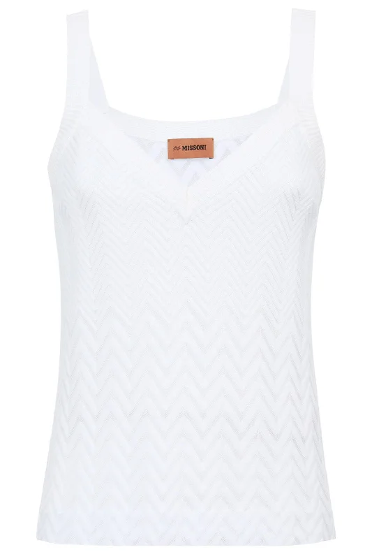 Zig Zag Tank cropped tank top