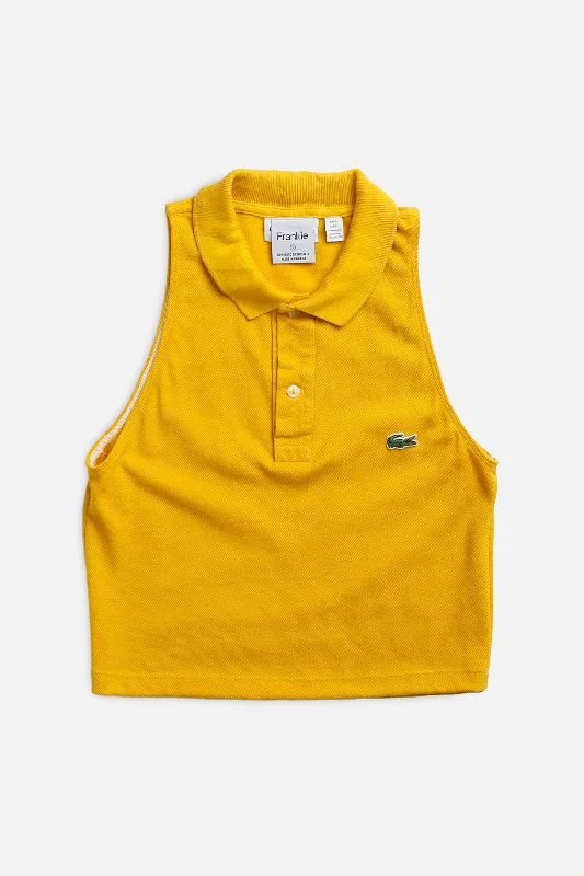 Rework Lacoste Collared Tank - L lounge tank top