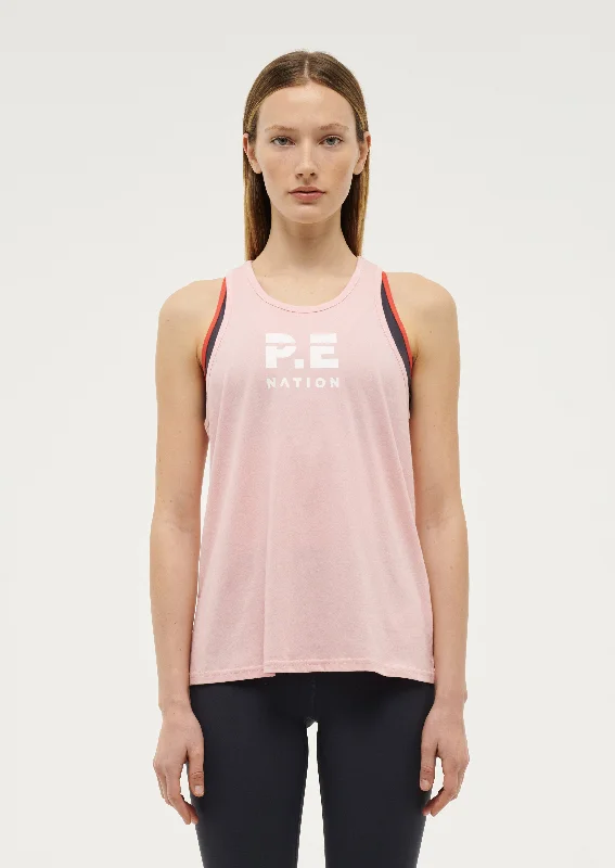 REUNION TANK IN CRYSTAL ROSE playful tank top