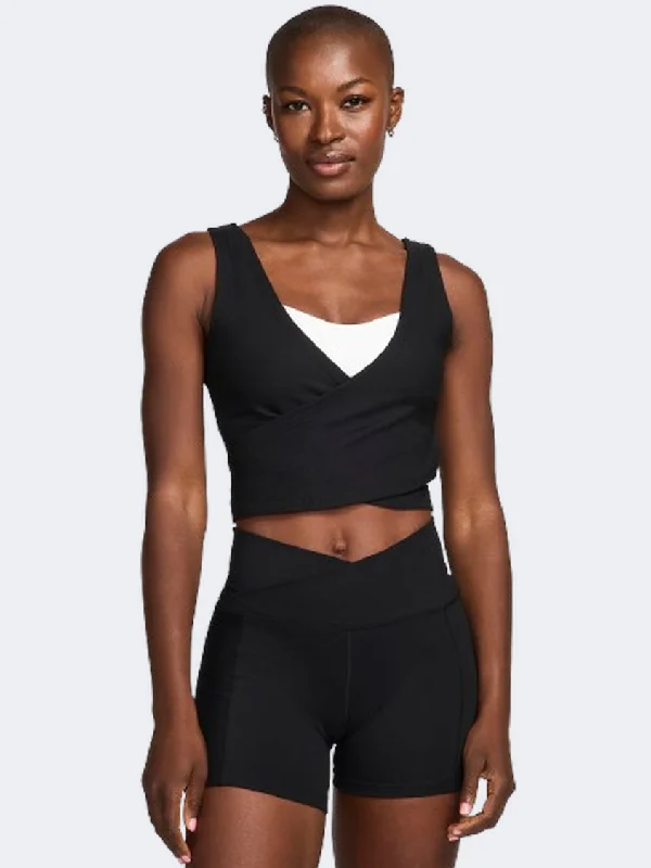 Nike One Fitted Rib Women Training Tank Black athletic tank top