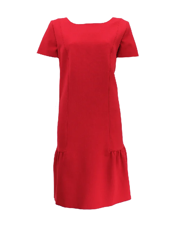 Monostretch Crepe Dress Elegant Long Evening