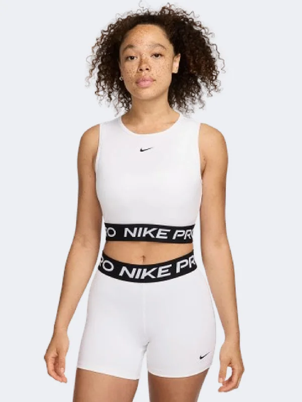 Nike Pro Df 365 Women Training Tank White/Black lightweight tank top