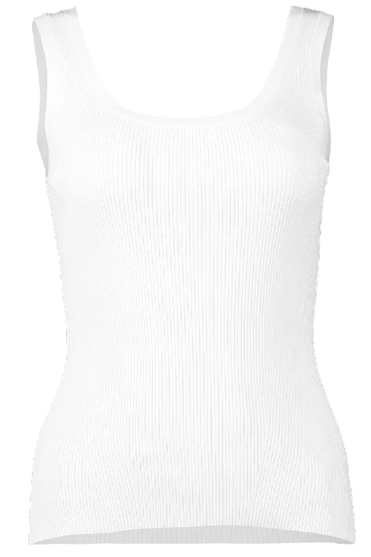 Vitali Scoop Tank - Parchment lightweight tank top