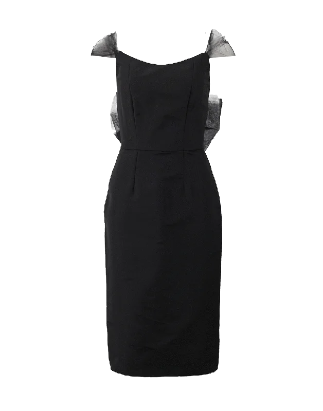 Pencil Dress With Tulle Bow Tunics Practical easy-care