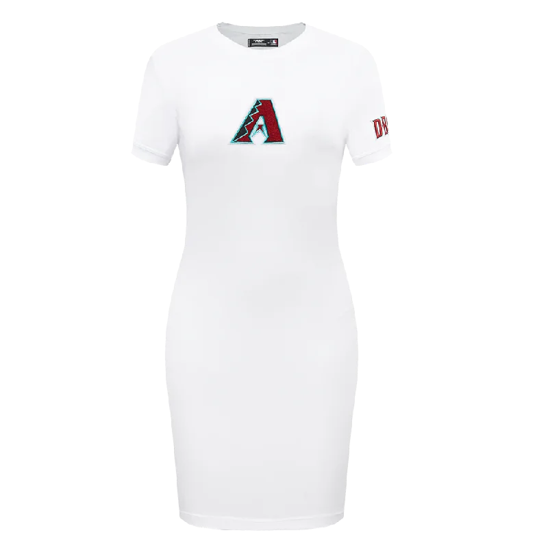 MLB ARIZONA DIAMONDBACKS CLASSIC WOMEN'S BODY CON DRESS (WHITE) Tunics Luxurious high-end MLB ARIZONA DIAMONDBACKS CLASSIC WOMEN'S BODY CON DRESS (WHITE) Tunics Luxurious high-end