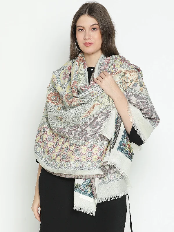 Midnight Charm Women Jacquard Shawl Comfortable Plaid Shawl Wrap