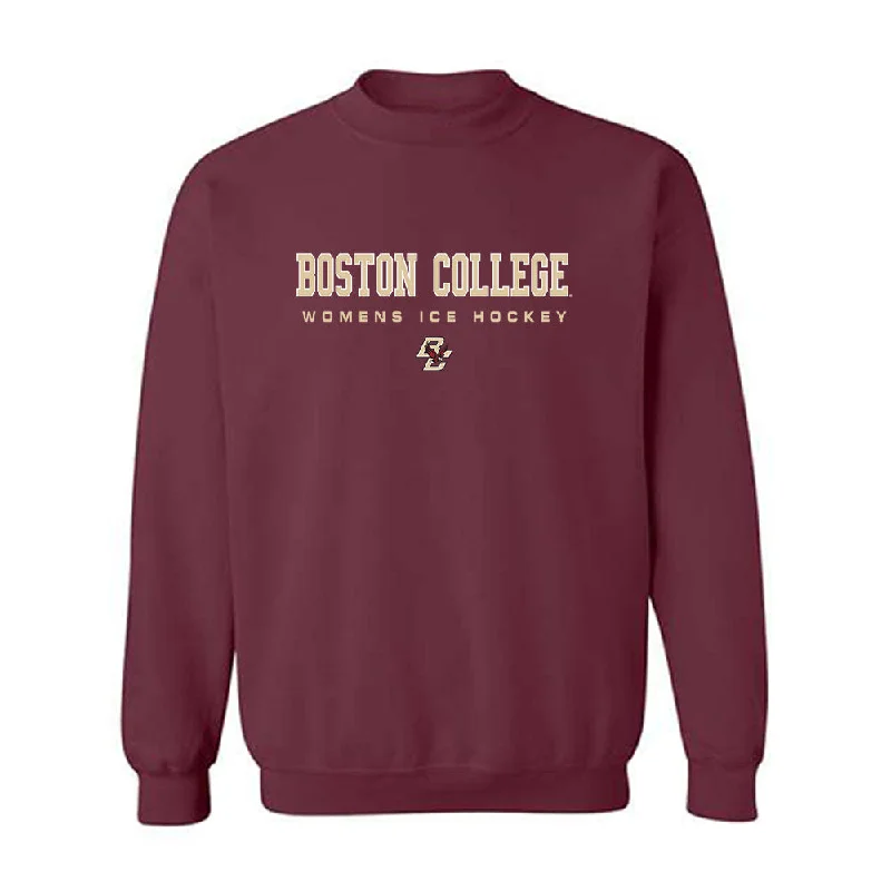 Boston College - NCAA Women's Ice Hockey : Olivia O'Brien - Classic Shersey Crewneck Sweatshirt Hoodie with Earth Tones Natural Calm