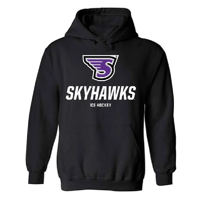 Stonehill - NCAA Women's Ice Hockey : Gracie Sacca - Classic Shersey Hooded Sweatshirt Hoodie with Longline Fit Extended Stylish