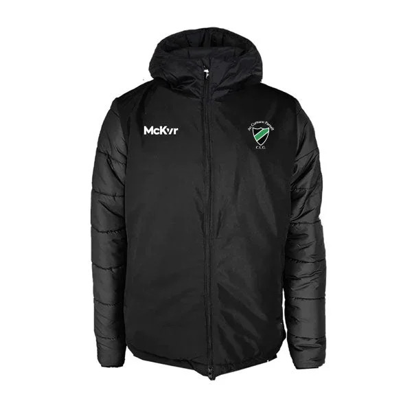 Mc Keever Parnells GAA Core 22 Stadium Jacket - Adult - Black Oversized Jacket Tailored Jacket Straight Jacket