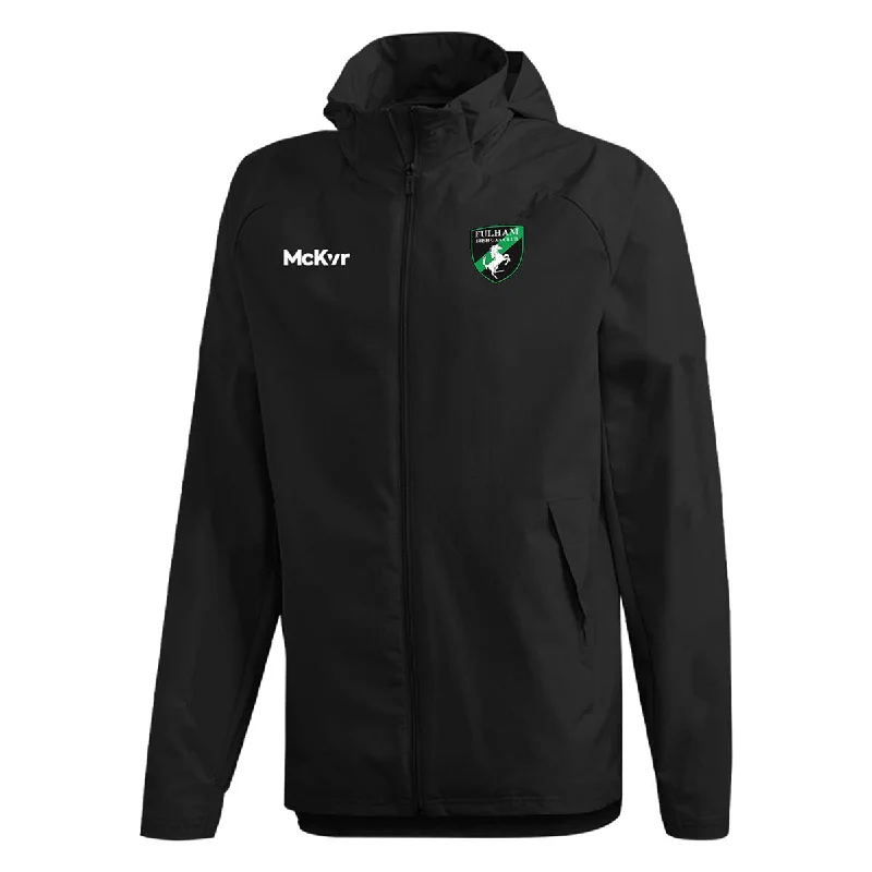 Mc Keever Fulham Irish GAA Core 22 Rain Jacket - Adult - Black Fitted Jacket Loose Jacket Oversized Jacket