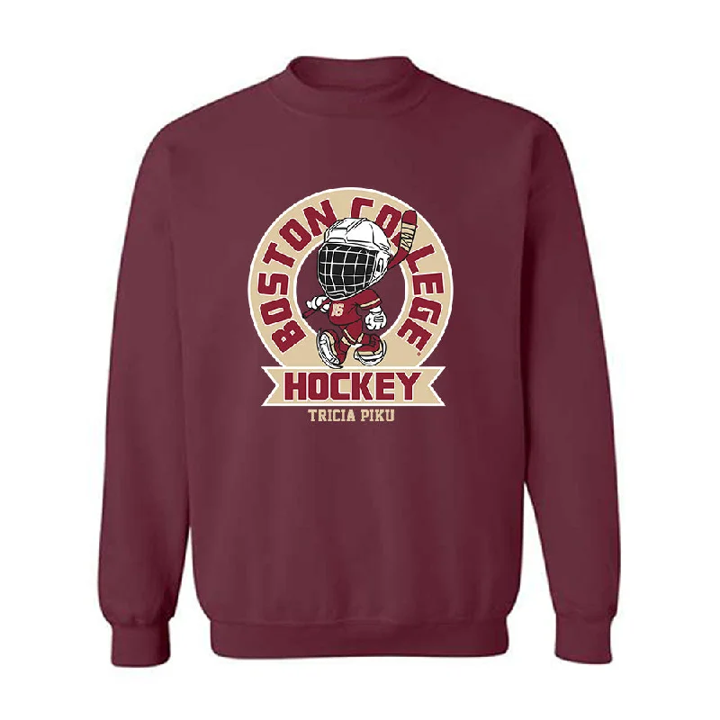 Boston College - NCAA Women's Ice Hockey : Tricia Piku - Fashion Shersey Crewneck Sweatshirt Oversized Hoodie Comfort Casual