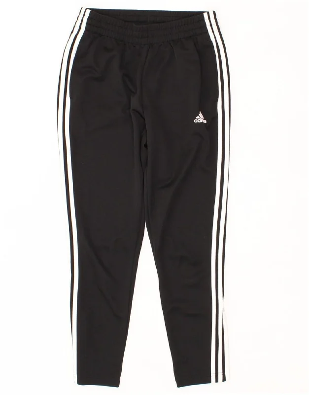 ADIDAS Womens Tracksuit Trousers UK 8/10 Small  Black Polyester Trousers Canvas Durable