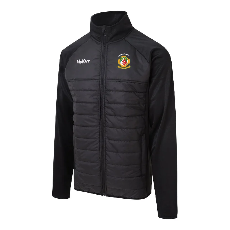 Mc Keever Sarsfields GAA Core 22 Hybrid Jacket - Adult - Black Faux Fur Jacket Real Fur Jacket Shearling Jacket