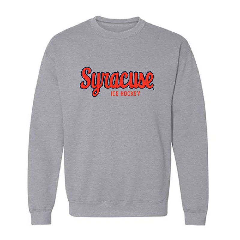 Syracuse - NCAA Women's Ice Hockey : Peyton Armstrong - Classic Shersey Crewneck Sweatshirt Hoodie with Hem Raw Edge Edgy Unfinished