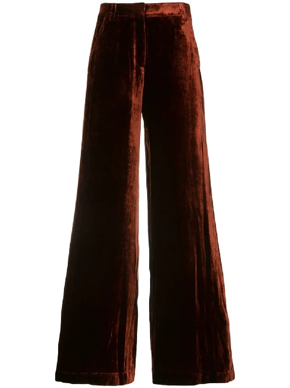 crushed velvet trousers Trousers Fall Fleece