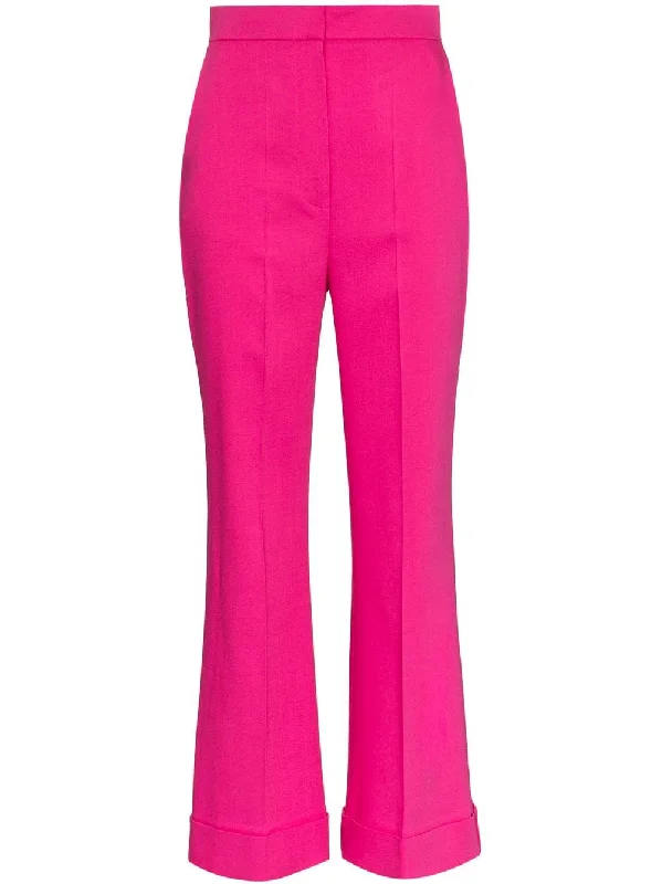 Iana flared silk blend trousers Trousers Exclusive Limited