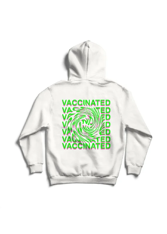 Vaccinated / Oversized Pullover Hoodie Hoodie with Set-In Sleeves Structured Classic