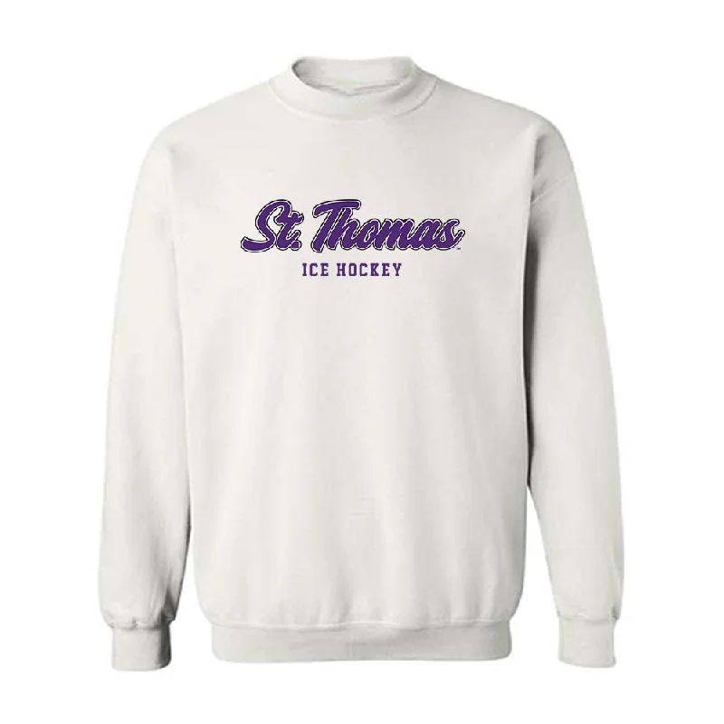 UST - NCAA Women's Ice Hockey : Cara Sajevic - Crewneck Sweatshirt Hoodie with Applique Textured Unique