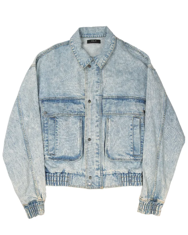 Acid Washed Eighties Trucker Jacket Print Jacket Jacquard Jacket Patchwork Jacket