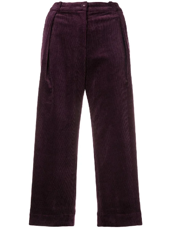 pleated corduroy trousers Trousers Denim Blue