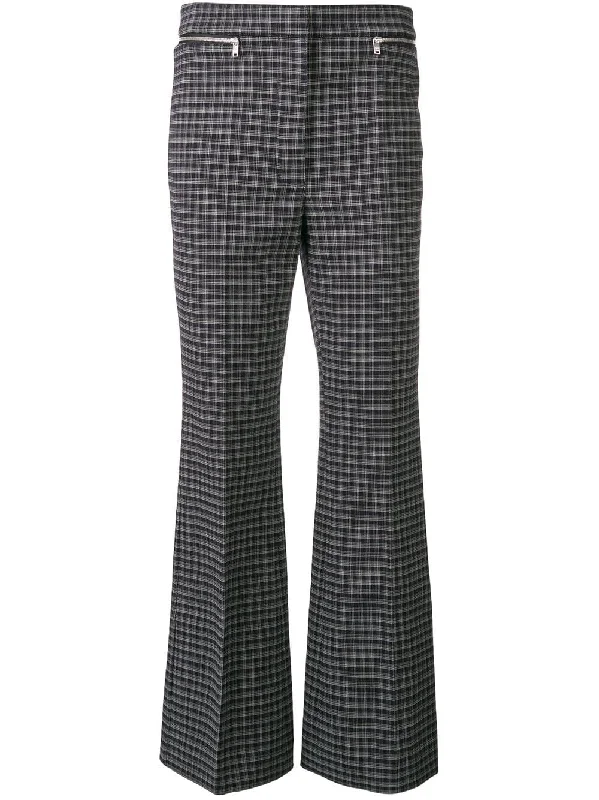 tailored check trousers Trousers Flared Retro