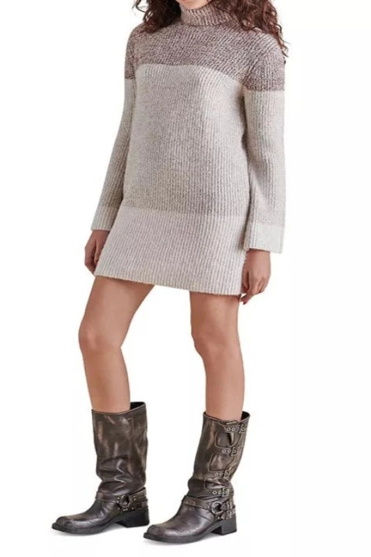 Meghan Sweater Dress by Steve Madden Toggled Drawstring Belted