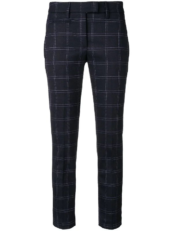 checked slim trousers Trousers Satin Smooth