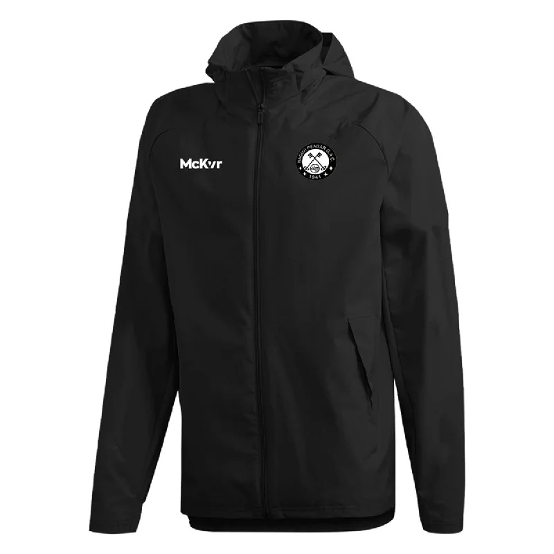 Mc Keever St Peters GAA Core 22 Rain Jacket - Adult - Black Knit Fabric Woven Fabric Fleece Fabric