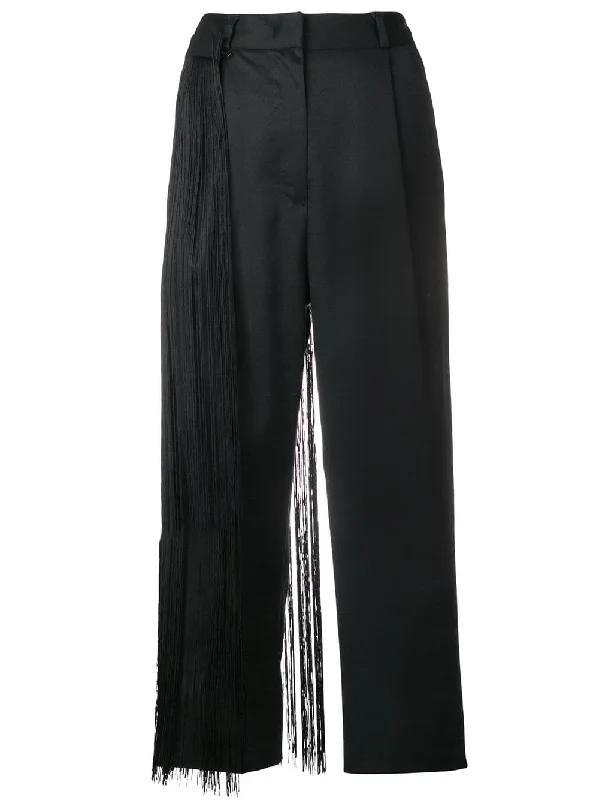 fringed cropped trousers Trousers Bestseller Popular