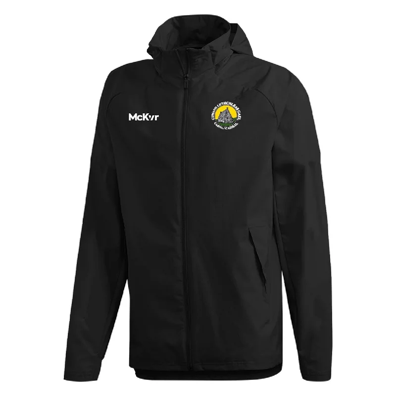 Mc Keever Carna Cashel GAA Core 22 Rain Jacket - Adult - Black Faux Fur Fabric Real Fur Fabric Shearling Fabric