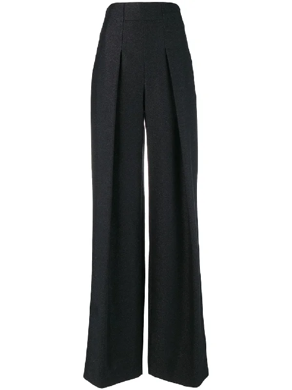 high waisted sparkle trousers Trousers Palazzo Wide Leg