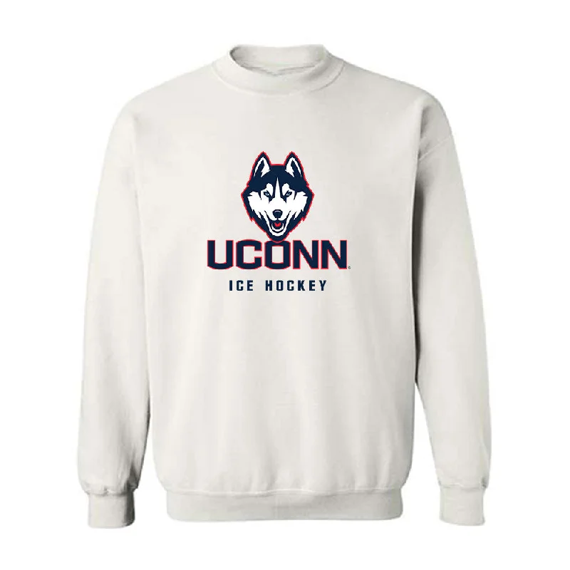 UConn - NCAA Women's Ice Hockey : Taylor Porthan - Classic Shersey Crewneck Sweatshirt Hoodie with Button Classic Timeless