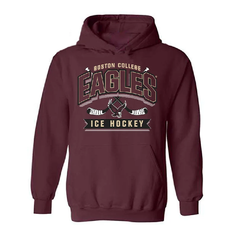 Boston College - NCAA Women's Ice Hockey : Kiley Erickson - Sports Shersey Hooded Sweatshirt Hoodie with Logo Branding Identity