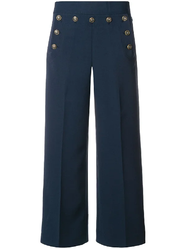 Cropped Sailor trousers Trousers Running Lightweight