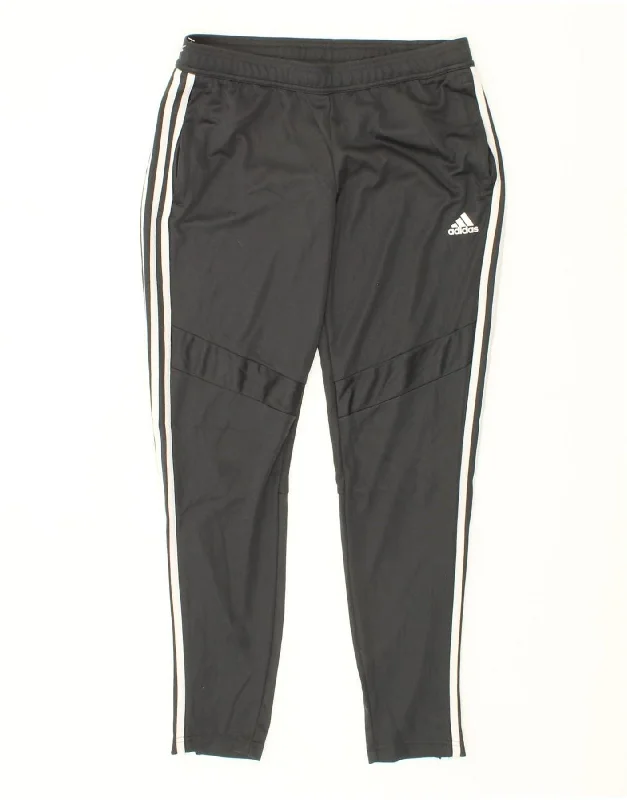 ADIDAS Womens Aeroready Tracksuit Trousers UK 12/14 Medium  Grey Polyester Trousers Capri Summer