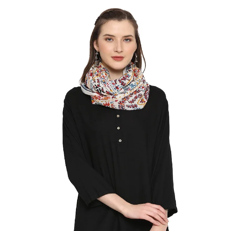 Rhythm Woolen Shawl Casual Shawl with Fringes