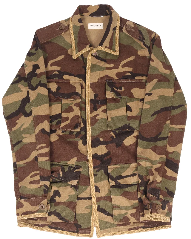 Camouflage Military Jacket Insulated Jacket Fitted Jacket Loose Jacket