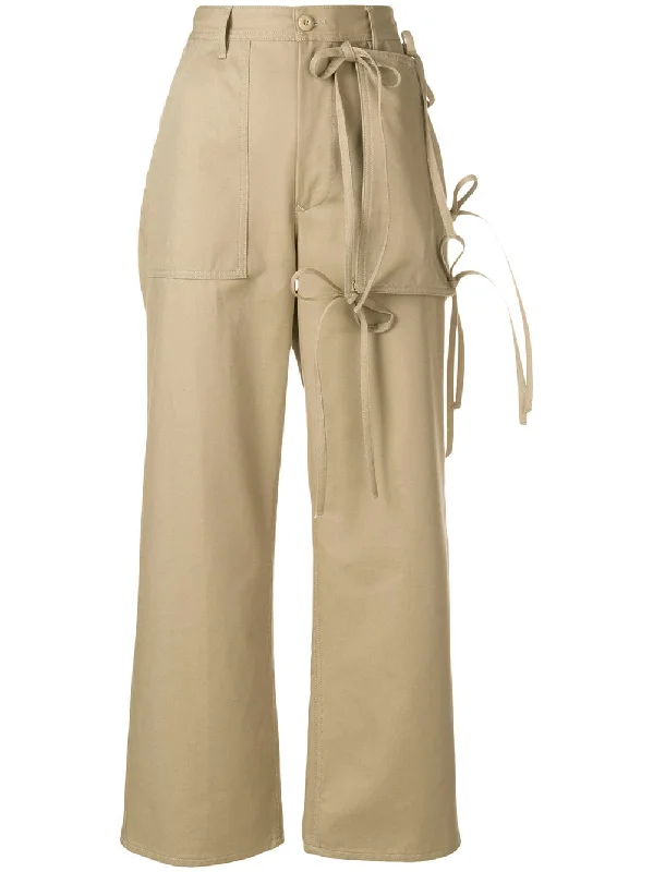 tied cargo trousers Trousers trendy modern